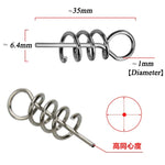 20 in 1 Luya Accessories Spring Pin For Lock Pin Soft Bait, 3.5CM 50 PCS
