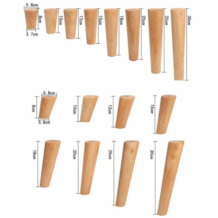 Solid Wood Sofa Foot Table Leg Cabinet Foot Furniture Chair Heightening Pad, 8 cm Vertical, 10 cm Vertical, 12 cm Vertical, 15 cm Vertical, 18 cm Vertical, 20 cm Vertical, 25 cm Vertical, 30 cm Vertical, 40 cm Vertical, 50 cm Vertical, 8 cm Tilt       ...