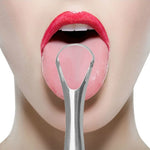 Oral Cleaning Stainless Steel Tongue Scraper, 14.6 × 2.4 cm