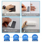 Square EVA Foam Double-sided Adhesive High-viscosity Sponge Sticker, 48 PCS  65x76x1.5mm