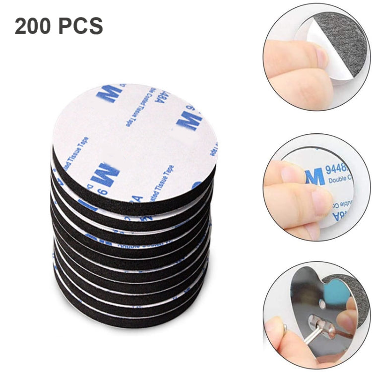 Round EVA Foam Double-sided Adhesive Strong High-viscosity Sponge Sticker, 200 PCS 20x1.5mm, 200 PCS 25x1.5mm, 150 PCS 30x1.5mm, 100 PCS 40x1.5mm, 72 PCS 50x1.5mm, 48 PCS 60x1.5mm, 24 PCS 80x1.5mm