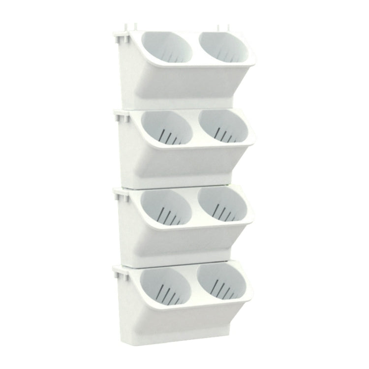 Interior Decoration Plant Wall Flower Pot Living Room Balcony Vertical Green Planting Box Stereo Combination Wall Hanging Pot, Size: 24x14x57 cm, 24x14x57cm(White), 24x14x57cm(Light Green), 24x14x57cm(Dark Green)