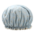 Thick Waterproof Bath Hat Double Layer Shower Hair Cover Women Supplies Shower Caps, Size:28cm