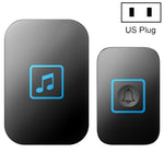 Sonnette de porte électronique CACAZI A86 avec télécommande, prise US, prise UK, prise EU