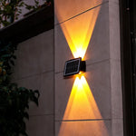 Solar Wall Lamp Outdoor Waterproof Up And Down Double-headed Spotlights, 4LED, 6LED, 8LED
