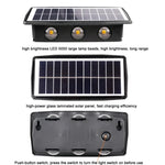 Solar Wall Lamp Outdoor Waterproof Up And Down Double-headed Spotlights, 4LED, 6LED, 8LED
