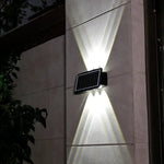 Solar Wall Lamp Outdoor Waterproof Up And Down Double-headed Spotlights, 4LED, 6LED, 8LED