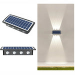 Solar Wall Lamp Outdoor Waterproof Up And Down Double-headed Spotlights, 4LED, 6LED, 8LED