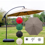 Polyester Parasol Replacement Cloth Round Garden Umbrella Cover, Diameter 2.7m 8 Ribs, Diameter 3m 8 Ribs
