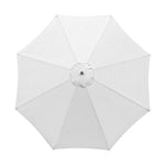 Polyester Parasol Replacement Cloth Round Garden Umbrella Cover, Diameter 2.7m 8 Ribs, Diameter 3m 8 Ribs