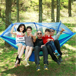 Outdoor Mosquito Net Hammock Camping Ultralight Nylon Double Camping Air Tent, 260x140cm Blue, 260x140cm Green, 260x140cm Gray Blue, 260x140cm Pink Blue