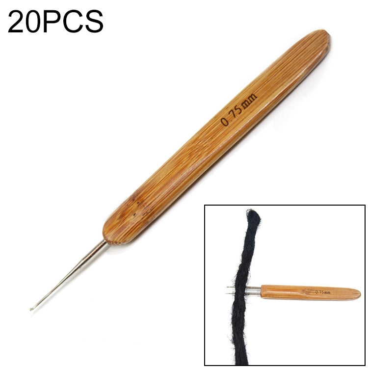 20 PCS Dirty Braid Braid Single Hook Double Hook Wig Knitting Tool Crochet, 0.5 Single Crochet, 0.75 Single Crochet, 0.5 Double Crochet, 0.75 Double Crochet