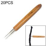 20 PCS Dirty Braid Braid Single Hook Double Hook Wig Knitting Tool Crochet, 0.5 Single Crochet, 0.75 Single Crochet, 0.5 Double Crochet, 0.75 Double Crochet