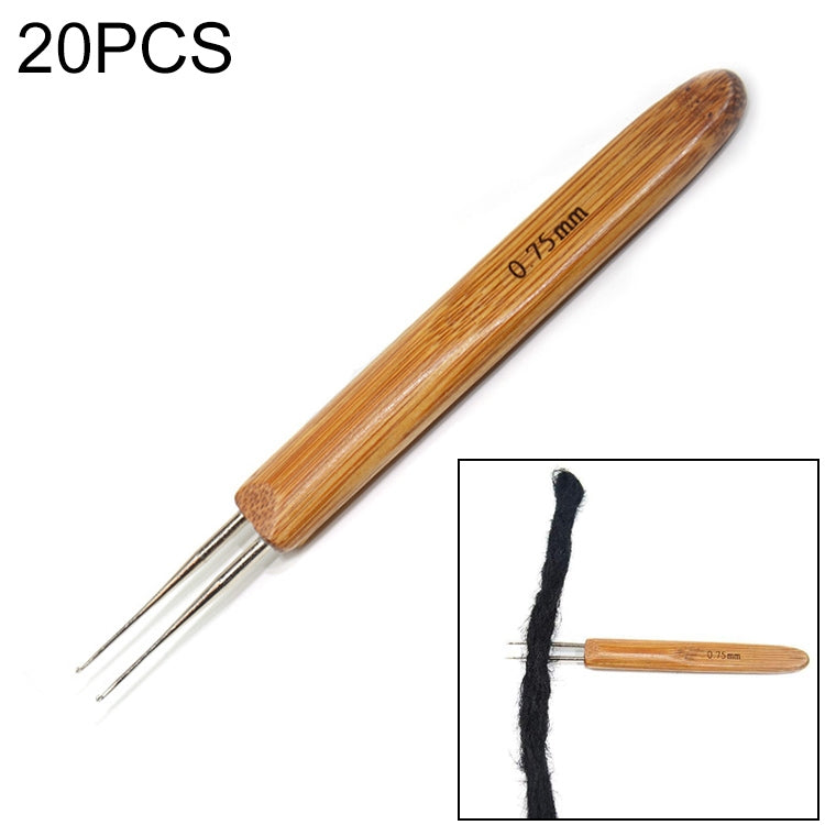 20 PCS Dirty Braid Braid Single Hook Double Hook Wig Knitting Tool Crochet, 0.5 Single Crochet, 0.75 Single Crochet, 0.5 Double Crochet, 0.75 Double Crochet