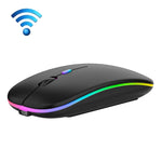 3 Keys RGB Backlit Silent Bluetooth Wireless Dual Mode Mouse
