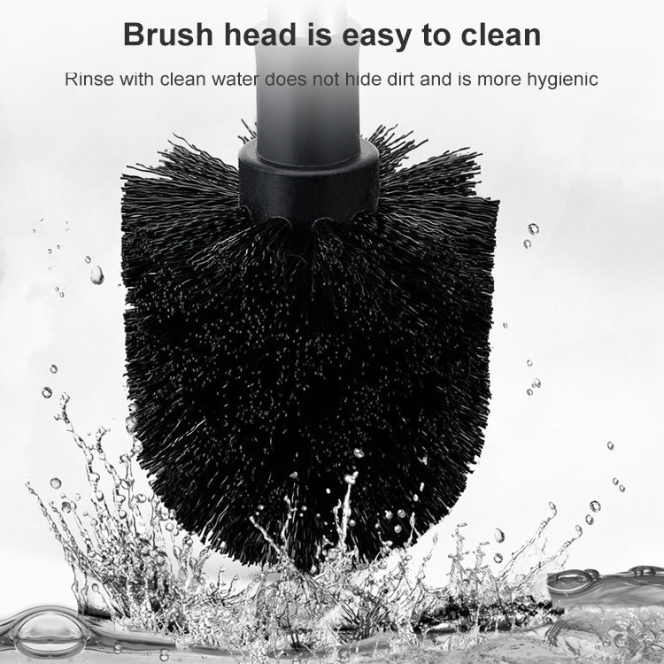 Stainless Steel Wall-mounted Home Soft Brush Toilet Brush, White, Pink, Grey