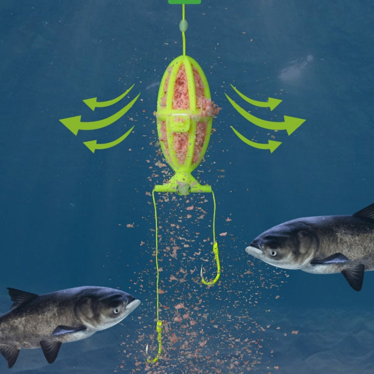 Double Hooks ISEAMA Explosive Hook Bighead Carp Feeder for Hand Rod & Throwing Rod, Size: 6, 6, 7, 8, 9, 10, 11, 12, 13, 14