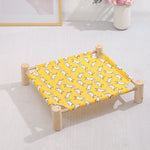 47x52cm Four Seasons Universal Removable And Washable Pet Bed Pet Nest, Small Yellow Duck, Small Color Triangle, Small Wooden Gray Bottom, Small White Cat Head, Small Wooden Alpaca, Small Blue Cat Head, Small Pink Square