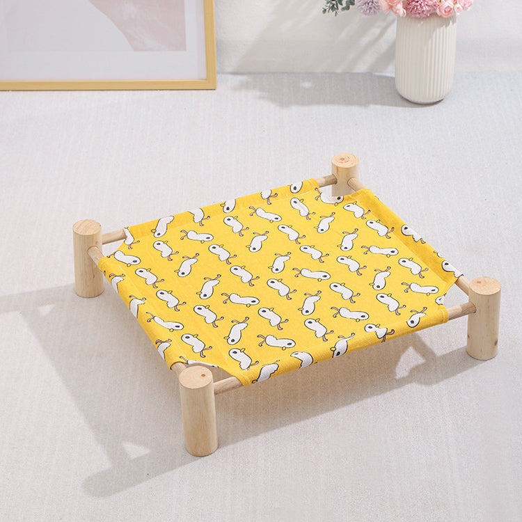 47x52cm Four Seasons Universal Removable And Washable Pet Bed Pet Nest, Small Yellow Duck, Small Color Triangle, Small Wooden Gray Bottom, Small White Cat Head, Small Wooden Alpaca, Small Blue Cat Head, Small Pink Square