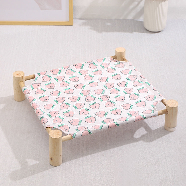 47x52cm Four Seasons Universal Removable And Washable Pet Bed Pet Nest, Small Yellow Duck, Small Color Triangle, Small Wooden Gray Bottom, Small White Cat Head, Small Wooden Alpaca, Small Blue Bunny, Small Cactus, Small Peach, Small Blue Cat Head      ...