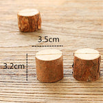 10 PCS Log Stump Nnote Holder Photo Clip Creative Home DIY Decorative Ornaments Shooting Props