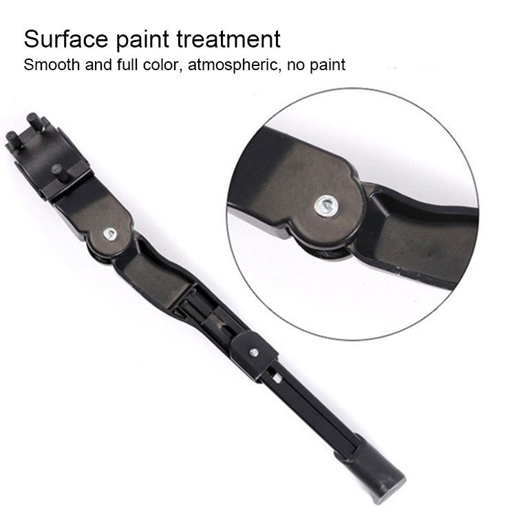 Bicycle Mountain Bike 26 Inch Aluminum Alloy Single Support Car Ladder Foot Support Parking Rack, 26 Inch Black