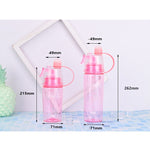 Creative Spray Water Bottle Sports Bottle Portable With Lid Summer Hydration Beauty Plastic Cup, 600 ML, 400 ML