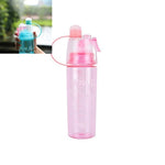 Creative Spray Water Bottle Sports Bottle Portable With Lid Summer Hydration Beauty Plastic Cup, 600 ML, 400 ML