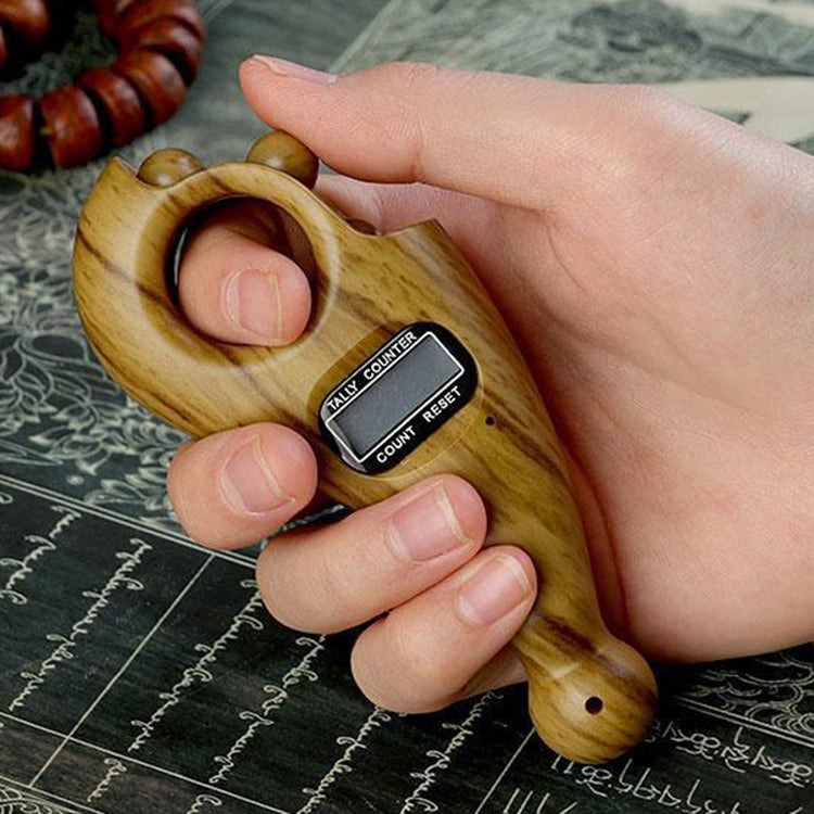 Buddhist Beads Chanting Rolling Automatic Induction Digital Display Electronic Counter, Rolling Induction-Mahogany, Rolling Induction-Sandalwood