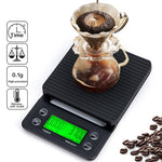 Hand Punch Coffee Scales Timing Electronic Timer Scale Kitchen Scales, 3kg/0.1g, 5kg/0.1g