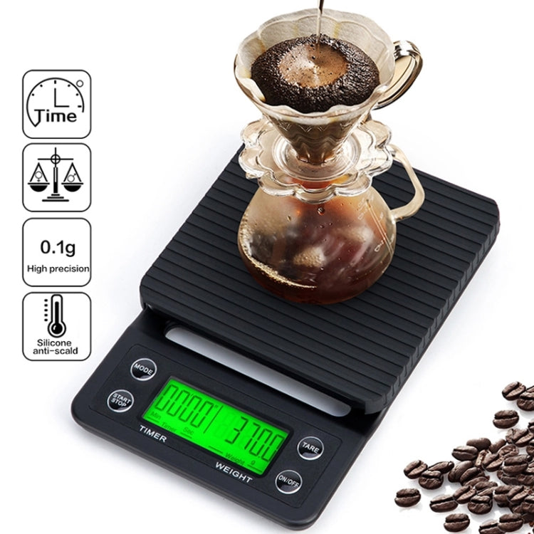 Hand Punch Coffee Scales Timing Electronic Timer Scale Kitchen Scales, 3kg/0.1g, 5kg/0.1g