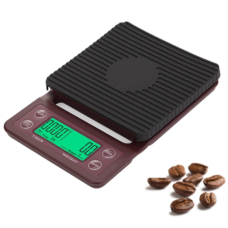 Hand Punch Coffee Scales Timing Electronic Timer Scale Kitchen Scales, 3kg/0.1g, 5kg/0.1g
