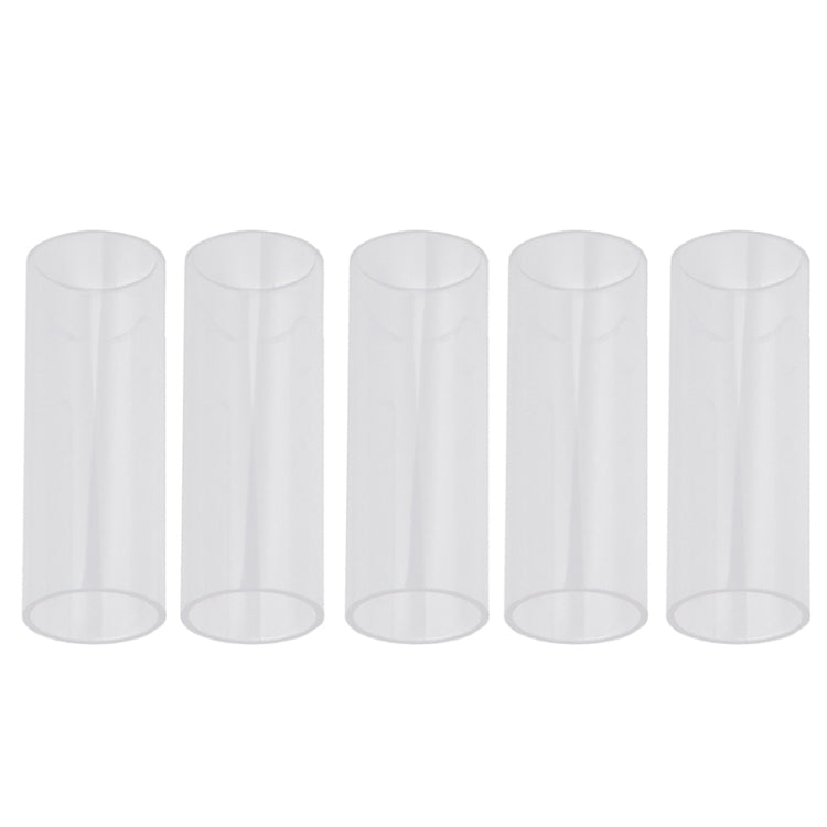 5PCS Acrylic Guitar Slide Tube Folk Slide Block, 28mm(Transparent), 51mm(Transparent), 60mm(Transparent), 70mm(Transparent)