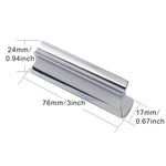 Metal Zinc Alloy Solid Guitar Slider Folk Slide Block, Metal 70mm(Silver), Metal 70mm(Gold)