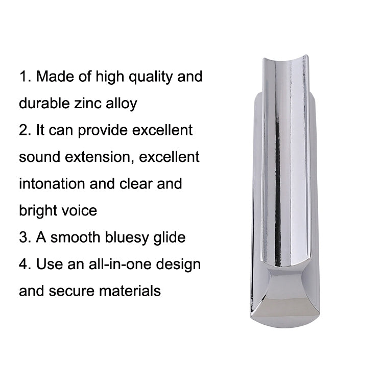 Metal Zinc Alloy Solid Guitar Slider Folk Slide Block, Metal 70mm(Silver), Metal 70mm(Gold)