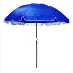 Outdoor Large Double-layer Sun Umbrella Shade And Sun Protection Stalls In The Wild, 1.8m sapphire blue, 2.0m sapphire blue, 2.4m sapphire blue, 2.8m sapphire blue, 3.2m sapphire blue