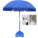 Outdoor Large Double-layer Sun Umbrella Shade And Sun Protection Stalls In The Wild, 1.8m sapphire blue, 2.0m sapphire blue, 2.4m sapphire blue, 2.8m sapphire blue, 3.2m sapphire blue