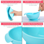 Food Grade Silicone Anti-fall Anti-slip Baby Food Supplement Bowl Suction Cup Bowl, TBD0426387601C, TBD0426387601A, TBD0426387601B