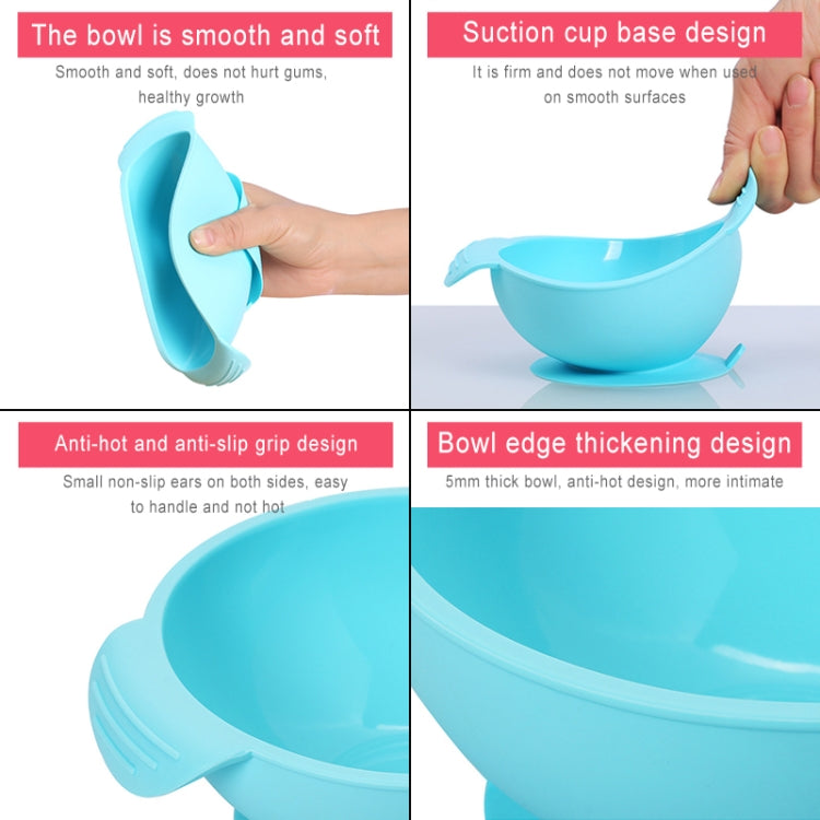 Food Grade Silicone Anti-fall Anti-slip Baby Food Supplement Bowl Suction Cup Bowl, TBD0426387601C, TBD0426387601A, TBD0426387601B