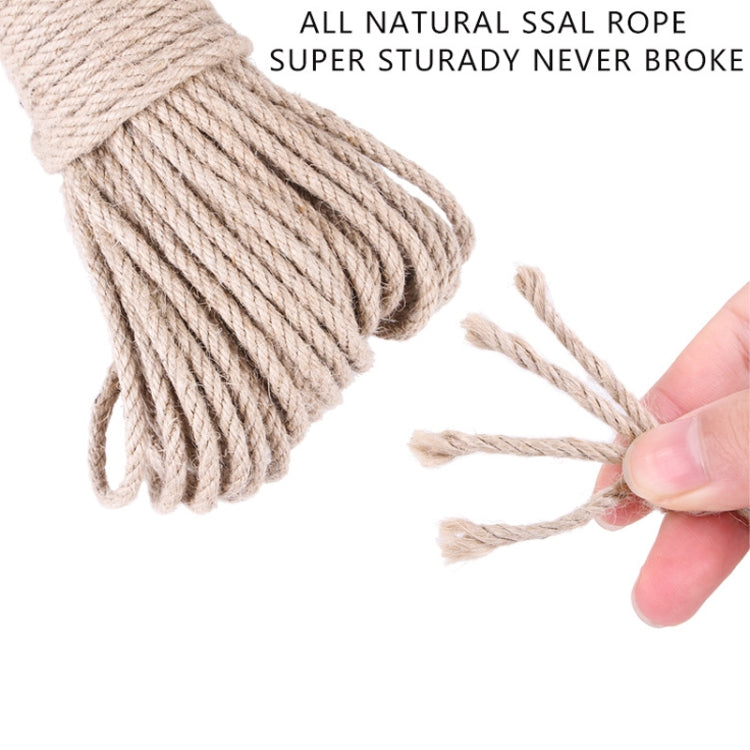 Pets Hemp Rope Cat Scratch Board Sword Rope Accessories Protect Cat Grip Toy Grabbing Materials, 3 PCS 10m, 30m, 50m, 10m