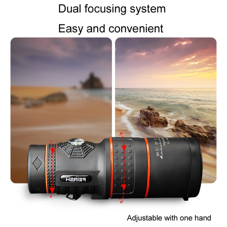 FEIRSH 12x50 High-Definition Low-Light Night Vision Monoculars Concert Mobile Phone Camera Binoculars, T01 12x50