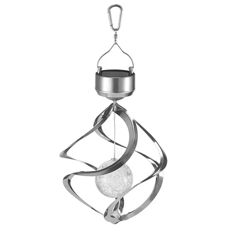 Solar Wind Chime Lamp Outdoor Waterproof Garden Decoration Hanging Lamp, Small Ball