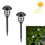 2 PCS Solar Striped Lawn Light LED Outdoor Waterproof Garden Park Landscape Light
