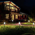 2 PCS Solar Striped Lawn Light LED Outdoor Waterproof Garden Park Landscape Light