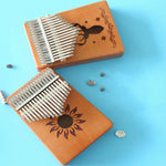 17-tone Kalimba Portable Thumb Piano, Mahogany-Classic Deer, Bamboo-Classic Deer, Mahogany-Sun God, Mahogany-Six-Pointed Star, Mahogany-Blue (Classic Deer), Spruce-Classic Deer, White-Classic Deer, Acacia-Classic Deer, Nan Bamboo-Sun God