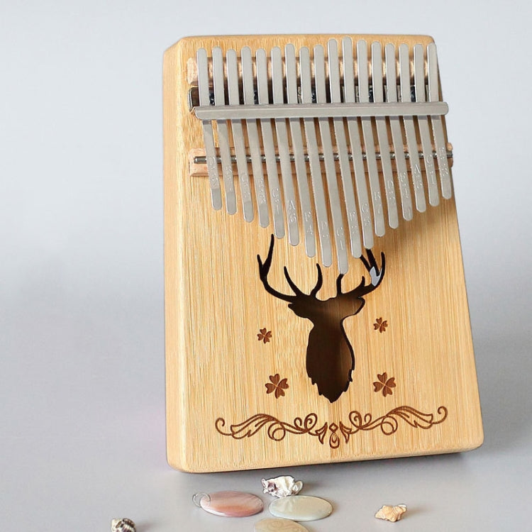 17-tone Kalimba Portable Thumb Piano, Mahogany-Classic Deer, Bamboo-Classic Deer, Mahogany-Sun God, Mahogany-Six-Pointed Star, Mahogany-Blue (Classic Deer), Spruce-Classic Deer, White-Classic Deer, Acacia-Classic Deer, Nan Bamboo-Sun God