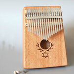 17-tone Kalimba Portable Thumb Piano, Mahogany-Classic Deer, Bamboo-Classic Deer, Mahogany-Sun God, Mahogany-Six-Pointed Star, Mahogany-Blue (Classic Deer), Spruce-Classic Deer, White-Classic Deer, Acacia-Classic Deer, Nan Bamboo-Sun God