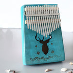 17-tone Kalimba Portable Thumb Piano, Mahogany-Classic Deer, Bamboo-Classic Deer, Mahogany-Sun God, Mahogany-Six-Pointed Star, Mahogany-Blue (Classic Deer), Spruce-Classic Deer, White-Classic Deer, Acacia-Classic Deer, Nan Bamboo-Sun God
