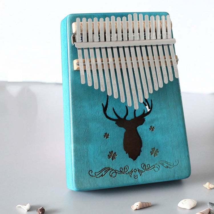 17-tone Kalimba Portable Thumb Piano, Mahogany-Classic Deer, Bamboo-Classic Deer, Mahogany-Sun God, Mahogany-Six-Pointed Star, Mahogany-Blue (Classic Deer), Spruce-Classic Deer, White-Classic Deer, Acacia-Classic Deer, Nan Bamboo-Sun God