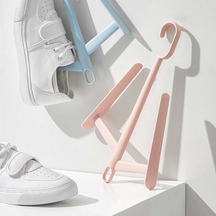 Multifunctional Outdoor Windproof Clothes Rack Balcony Shoe Rack Random Color